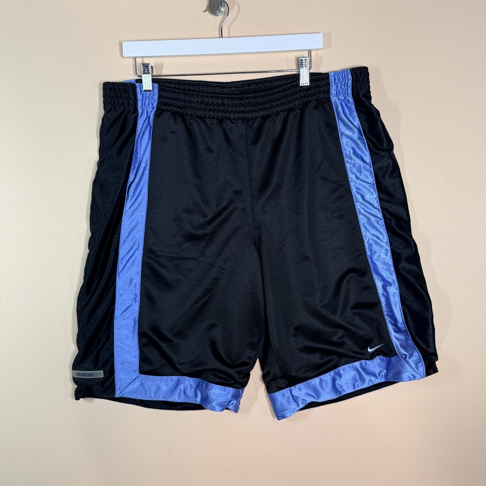 Vintage Nike Grey Tag Mesh Basketball Shorts Two Tone Blue Men's Size XL