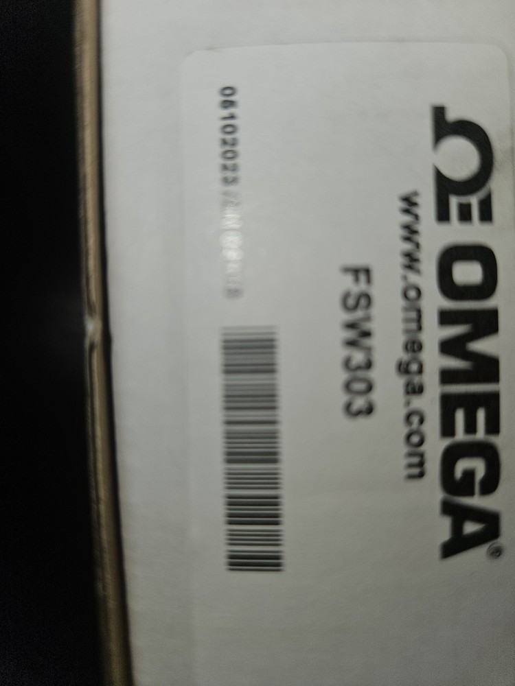 Omega Engineering Fsw303 / Fsw303 (Brand New) Industrial Flow Switch