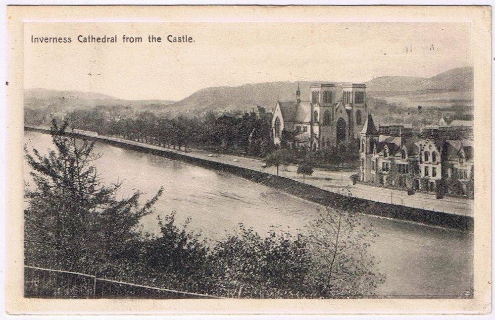 Postcard Inverness Cathedral From The Castle Scotland UK