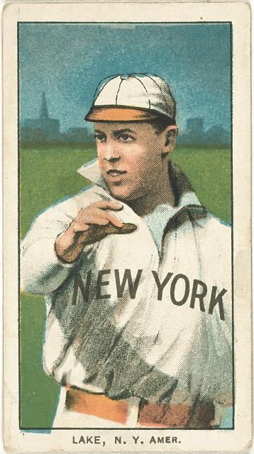 Photo:New York Highlanders Joe Lake 1909-1911 Baseball Card Portrait