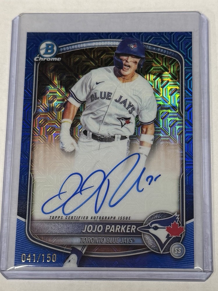 Jojo Parker 2025 Bowman Chrome Autograph Refractor 041/150