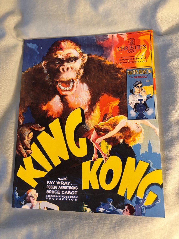 King Kong movie poster Christie's Auction Catalog Dec 5 1994 VG+++ all color