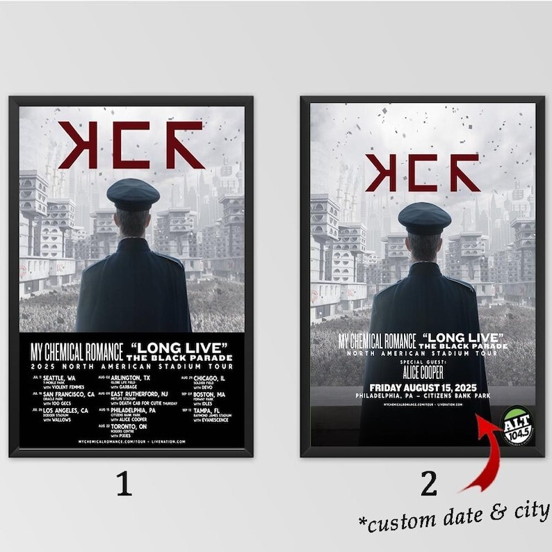 Custom My Chemical Romance The Black Parade Tour Poster