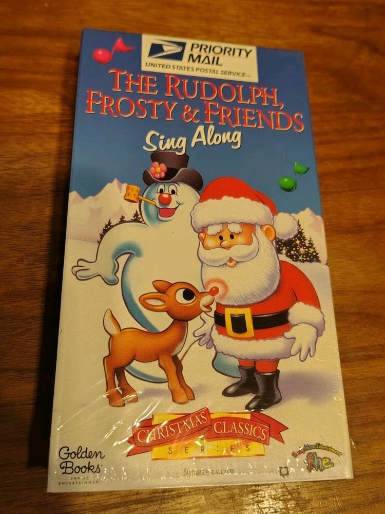 The Rudolph Frosty & Friends Sing Along VHS Christmas Classics new Promo Usps