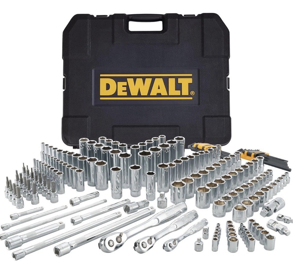 DEWALT 192 Pcs. Mechanics Tool Set, Hard Shell Tool Box (DWMT75049)