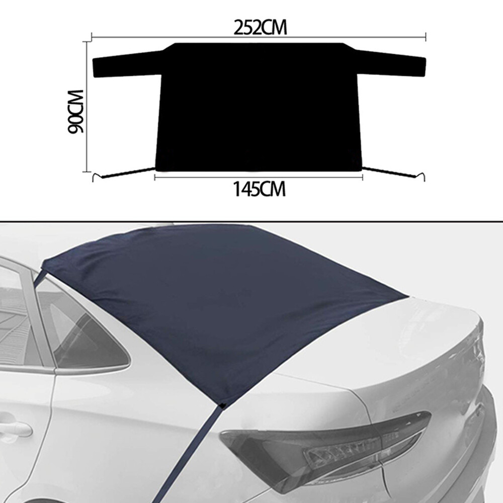 1pc Car Rear Windshield Snow Cover Winter Ice Frost Guard Sun Sunshade Protect