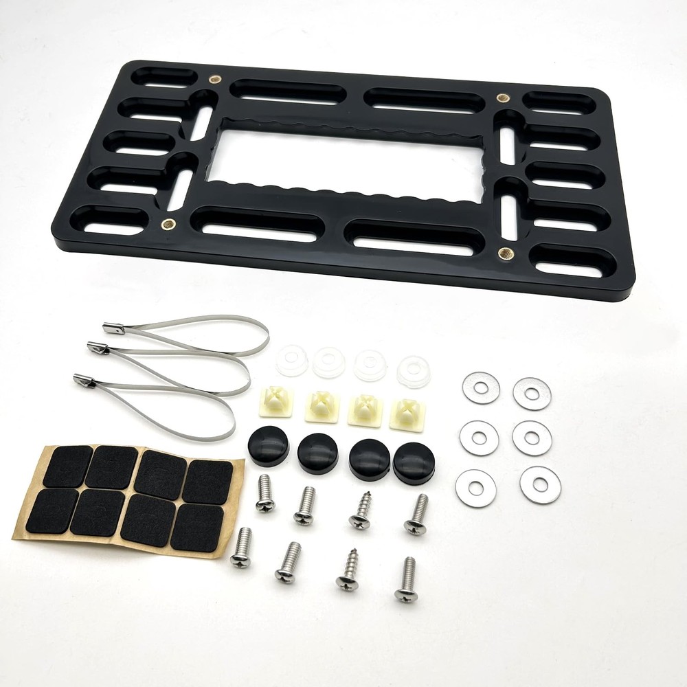 License Plate Bracket Holder, Front Bumper Car Tag Frame Mounting Kit with An...