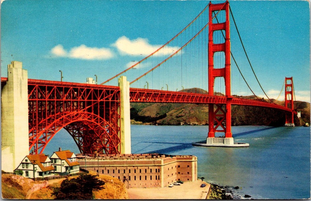Dr Jim Stamps Postcard Golden Gate Bridge San Francisco California