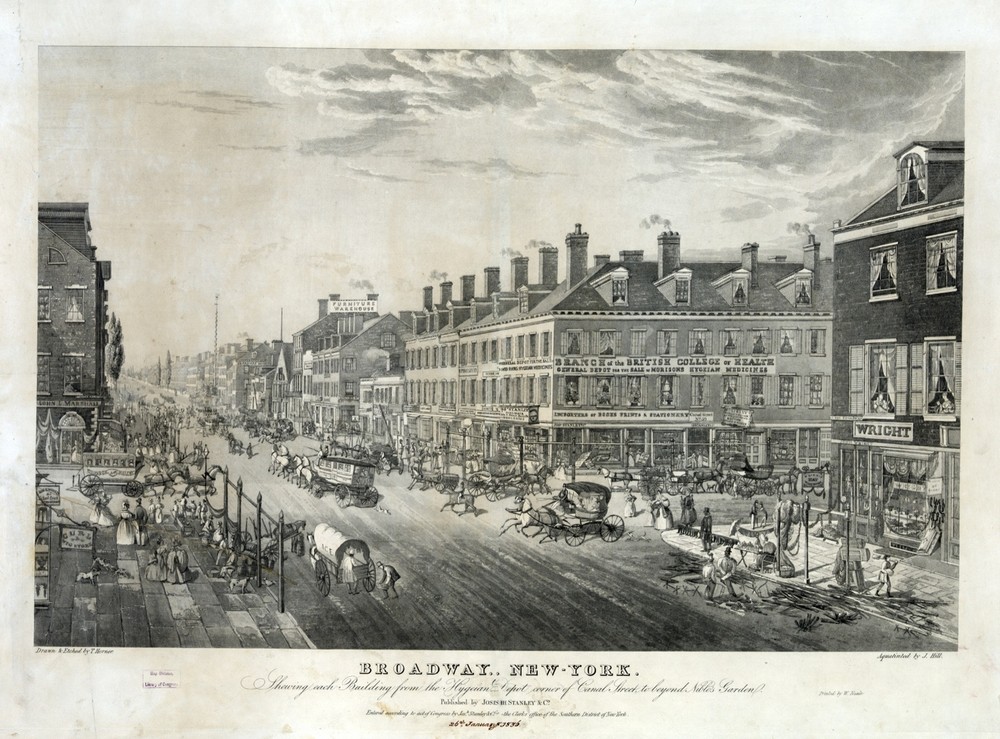 9442.Decoration Poster.Room interior design wall art.1836 Broadway New York