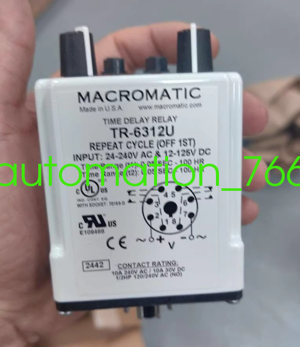 1PCS NEW MACROMATIC TR-6312U Time relay shipping Via DHL or Fedex