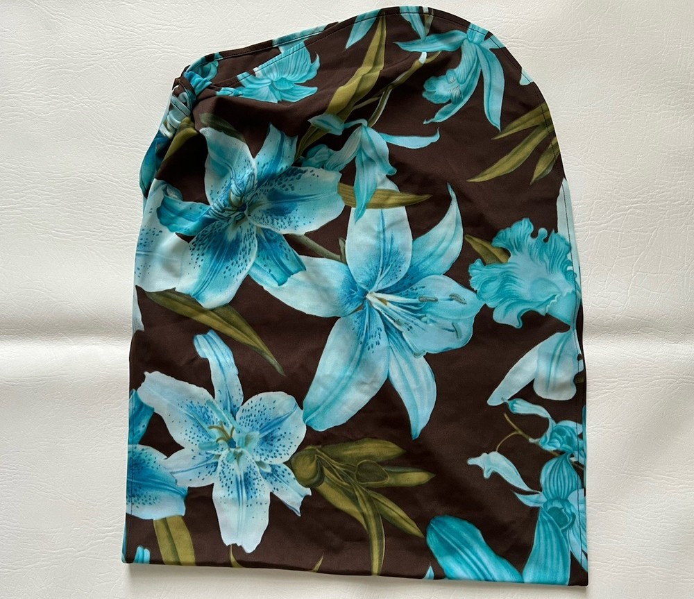 Tommy Bahama Vtg Y2K Sarong Shimmer Hawaiian Tropical Cover Up Skirt Wrap Beach