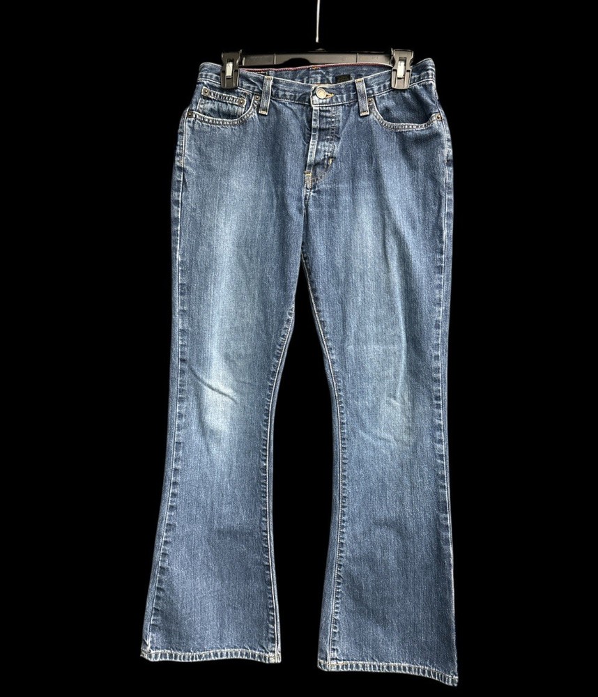 Vintage Abercrombie 1892 Flare Jeans  2 S Indigo Cotton 5 Pocket Y2K 90’s Retro