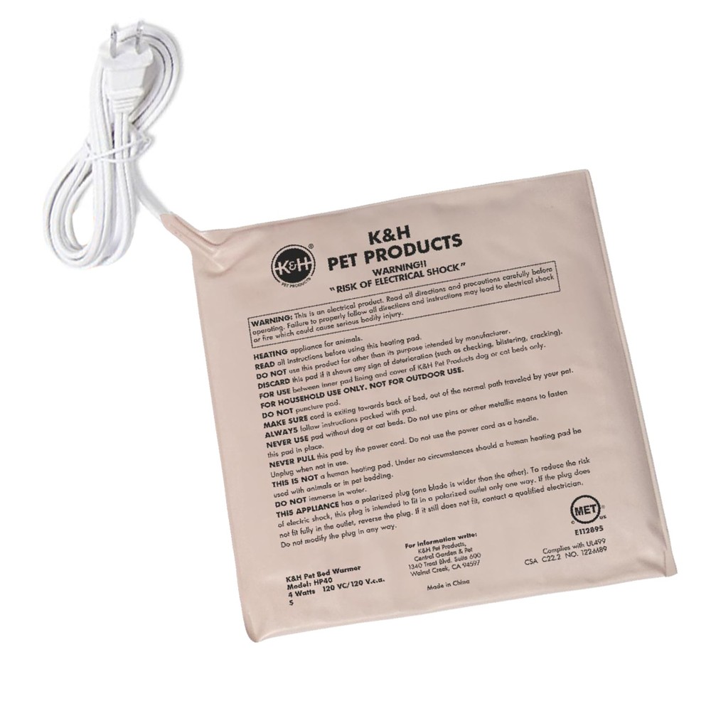 Pet Bed Warmer, Turn Any Pet Bed Into a Heated Cat or Dog Bed, Waterproof Ind