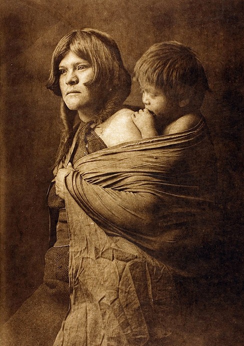 Hopi Mother with Child, by Edward S. Curtis, 5
