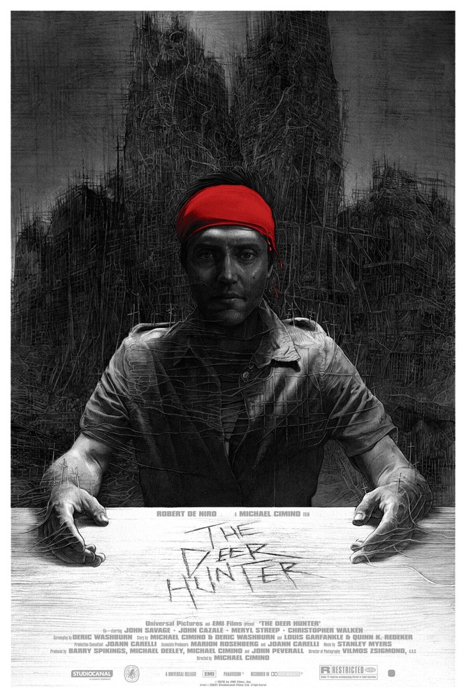 Deer Hunter by Krzysztof Domaradzki & Gabz xx/250 Screen Print Movie Art Poster