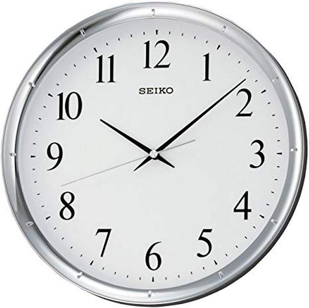 12 Inch Contemporary Silver Wall Clock with Sleek Modern Design  