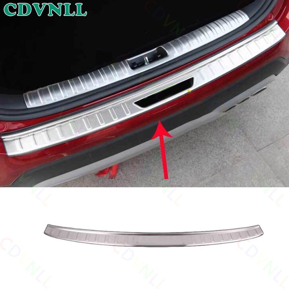 For Audi Q3 RS Q3 2019-24 Silver Steels Outer Rear Bumper Protector Sill Plate