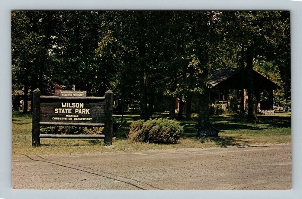 Wilson State Park, Harrison Michigan Vintage Postcard