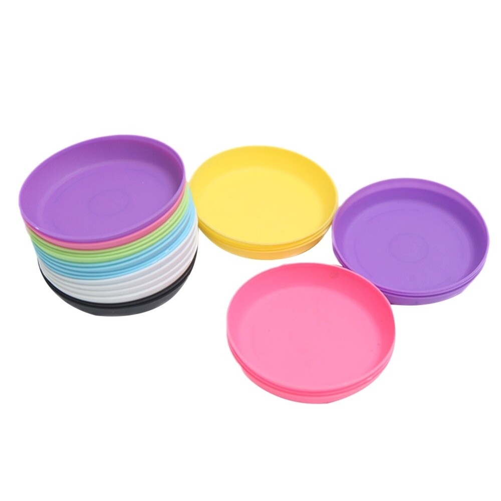 20PCS Succulent Plant Pot Saucer Round Plastic Tray Flowerpot Water Plate