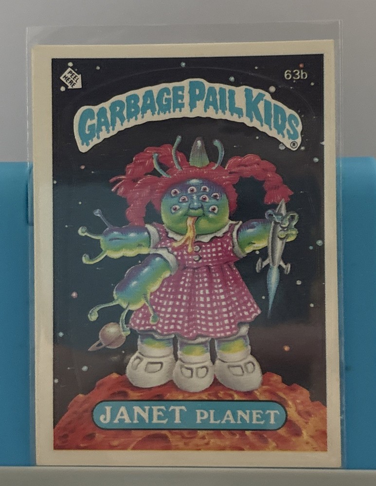 1985 Garbage Pail Kids Card OS2 GPK 2nd Series Janet Planet Card 63b Two Stars**