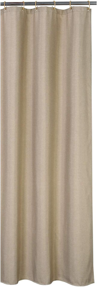 CAROMIO Stall Shower Curtain 40 Inch, Flax Linen like 240GSM Heavy Weight Fabric