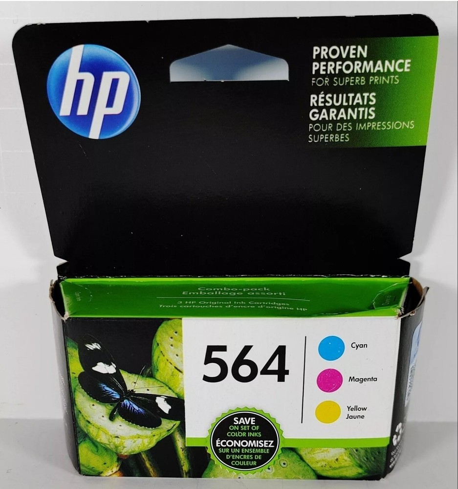 HP 564 Tri-Color Ink Cartridge 3 Pack Cyan Magenta Yellow