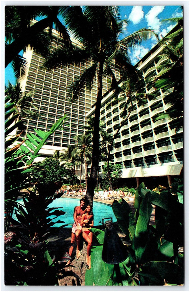 Sheraton Princess Kaiulani Hotel Honolulu Hawaii Postcard