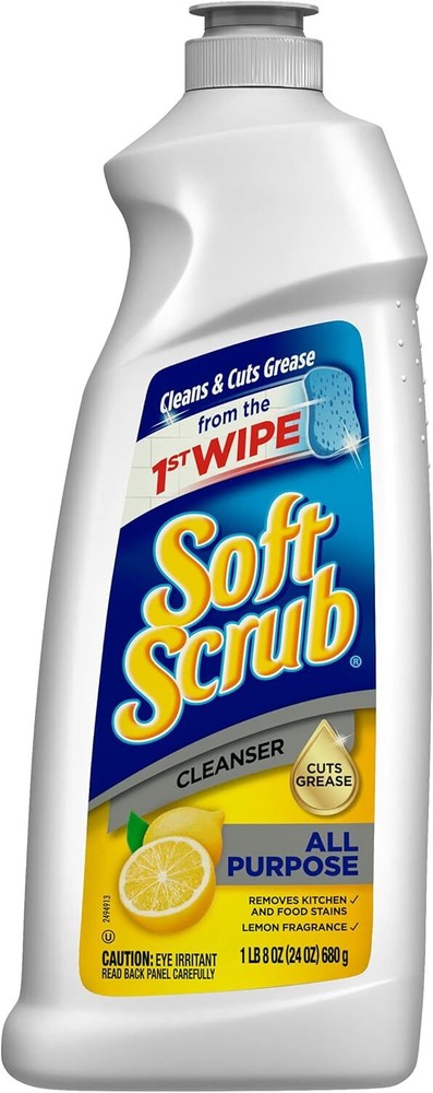 Soft Scrub Lemon Scent Heavy Duty Cleaner 24 oz. Cream - Case of: 1