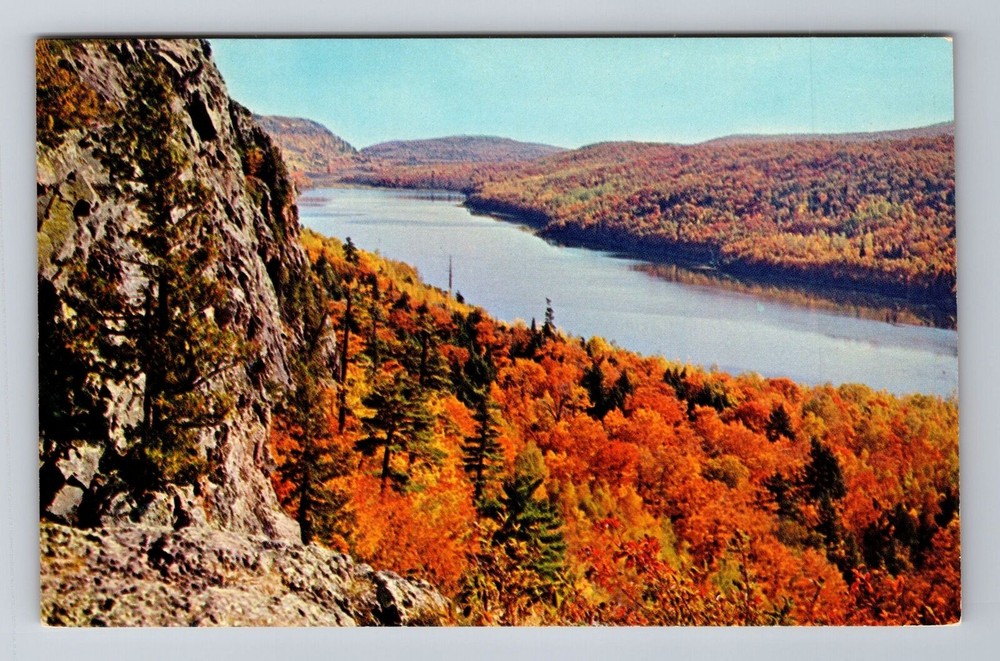Porcupine Mt State Park MI-Michigan, Lake of the Clouds, Vintage Postcard