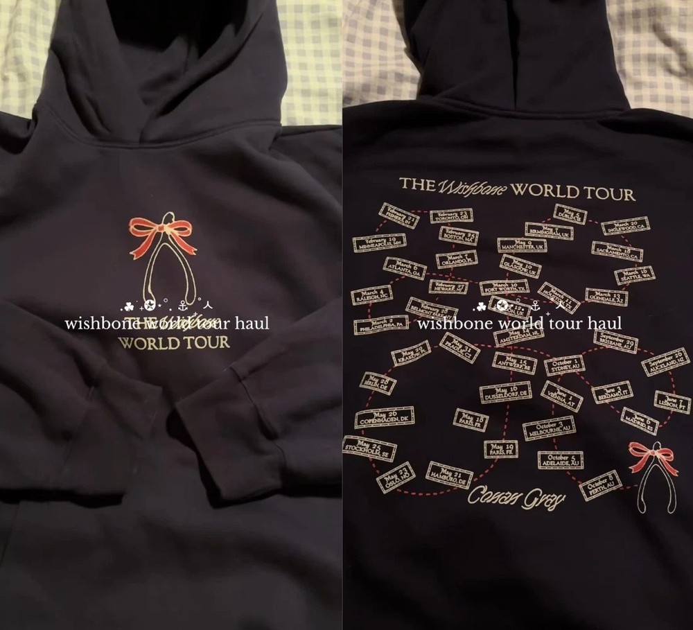 SALE! Conan Gray Wishbone World Tour 2026 Tour Dates Hoodie