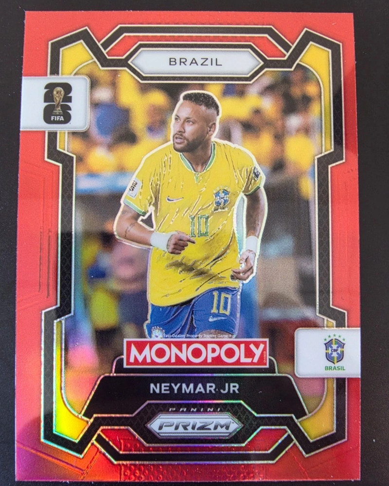 2026 Panini Prizm Monopoly FIFA World Cup Neymar Jr RED SSP Card #15 Brazil
