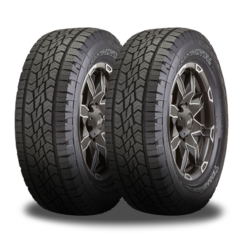 2 Continental TerrainContact A/T OWL 265/70R18 124S All Terrain 60K MILE 10 PLY