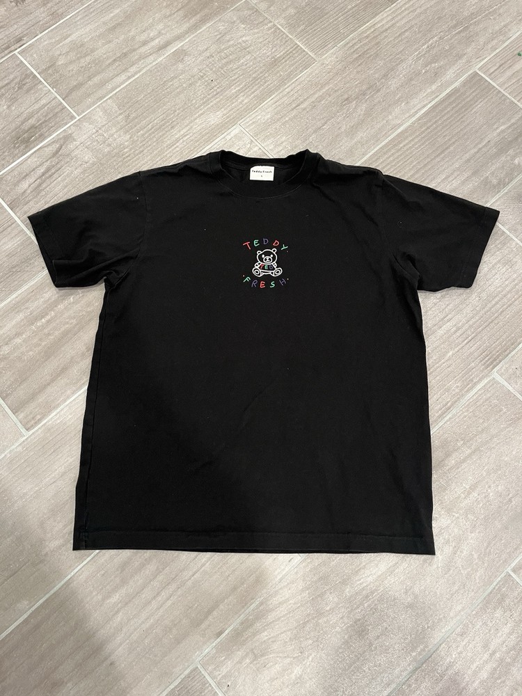 Teddy Fresh T-Shirt Men’s Size Large Embroidered Color Black Short Sleeve