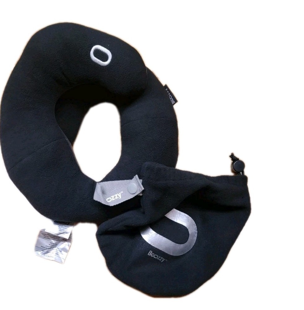 Bcozzy Neck Pillow Black With Bag. Size Large See Discription.