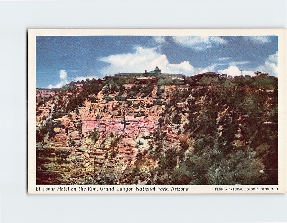 Postcard El Tovar Hotel on the Rim Grand Canyon National Park Arizona USA