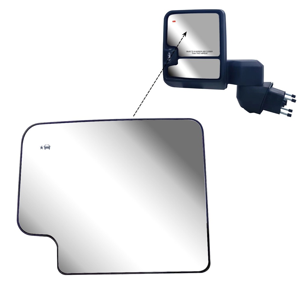 Driver Left Side Tow Mirror Big Glass With BLIS For 19-25 Silverado Sierra 1500