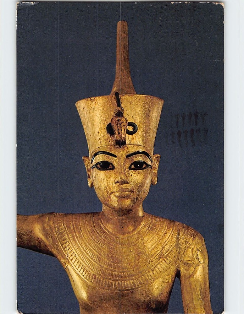 Postcard Tutankhamun Harpooning Egyptian Museum Cairo Egypt