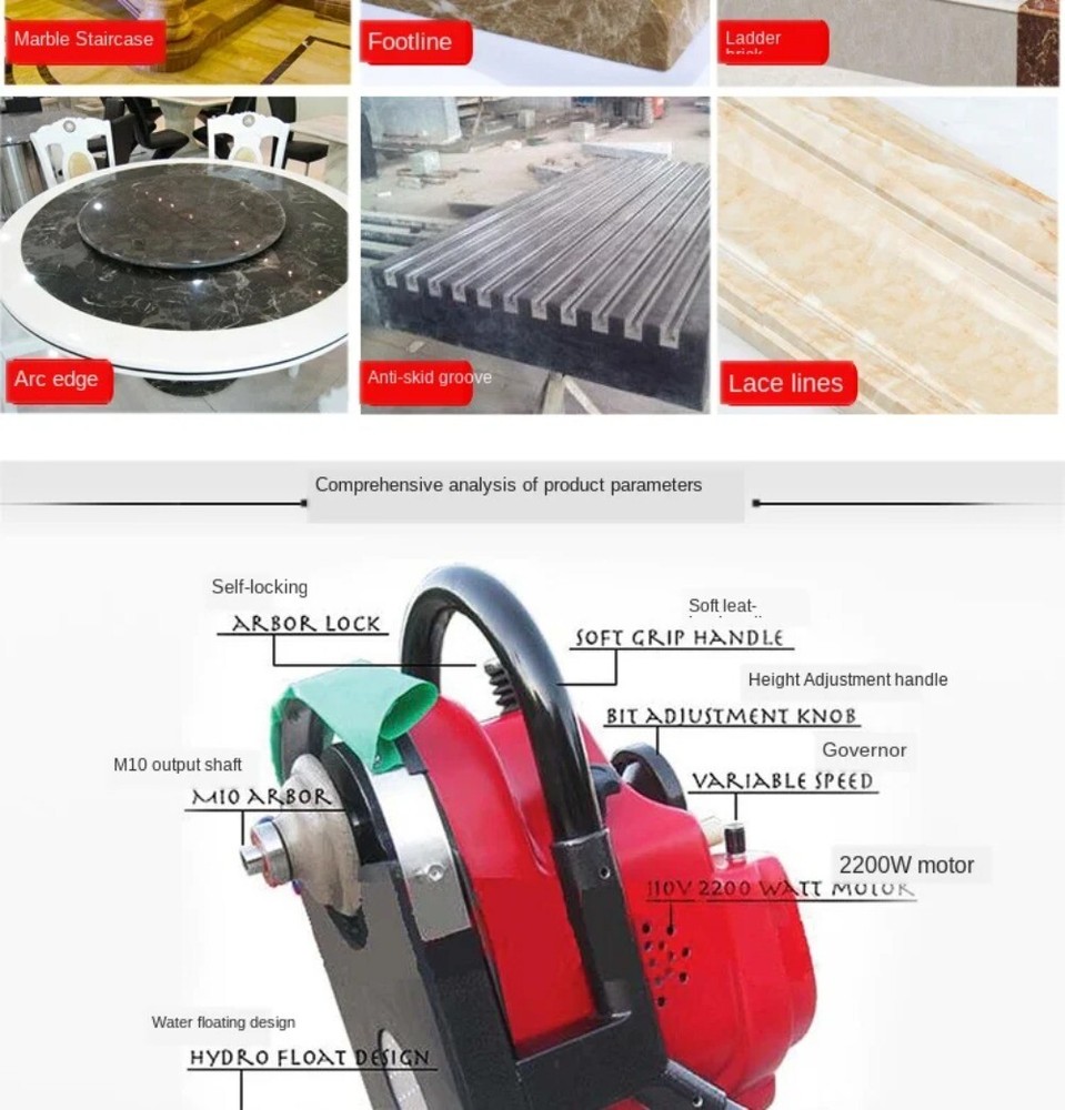 Marble Granite Tile Edge Polishing Machine for Stone Tiles