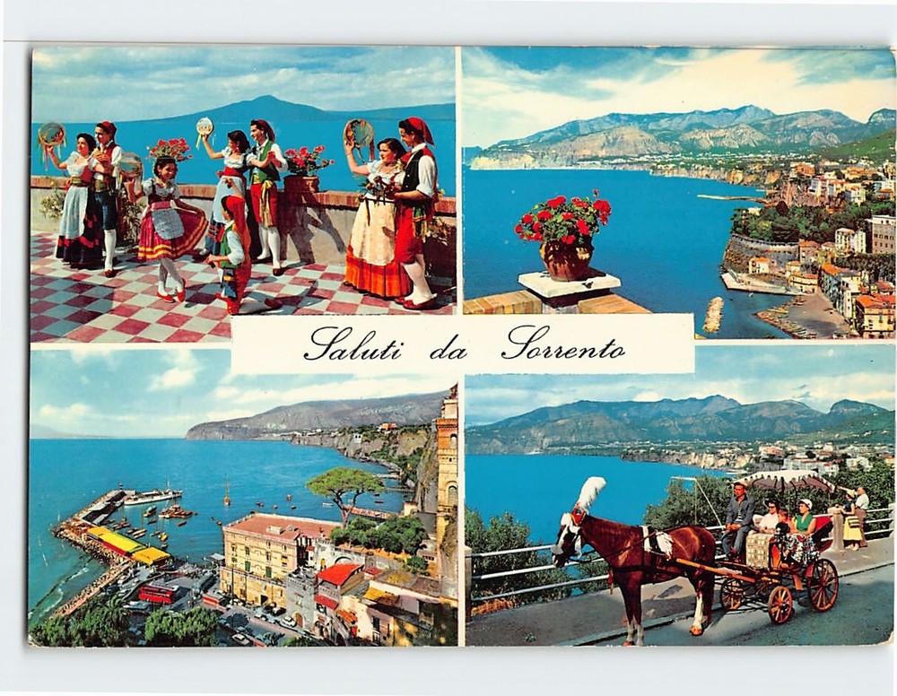 Postcard Saluti da Sorrento Italy