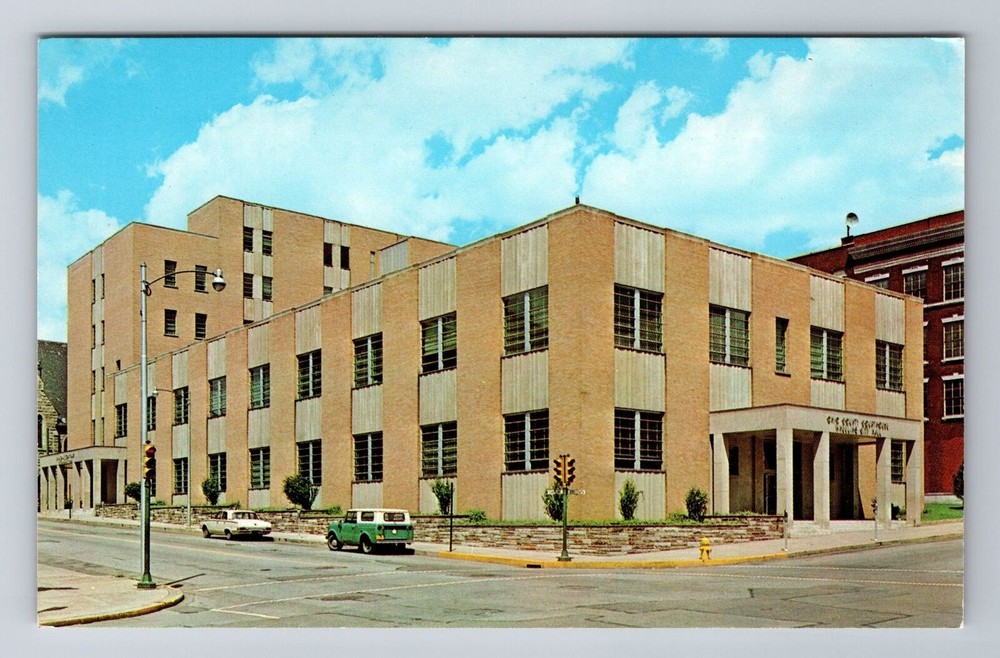 Wheeling WV-West Virginia, Ohio County Court House, Antique, Vintage Postcard
