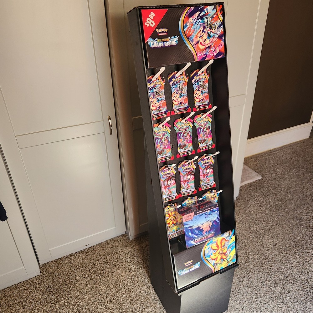 Pokémon Chaos Rising Booster Pack Display Standee 12 Sleeves And ETB INCLUDED!!!