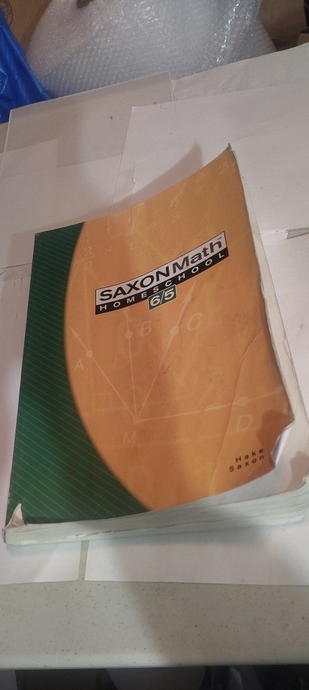 Saxon Math 6/5 Homeschool text book 2005 clean/unmarked PLEASE READ LISTING