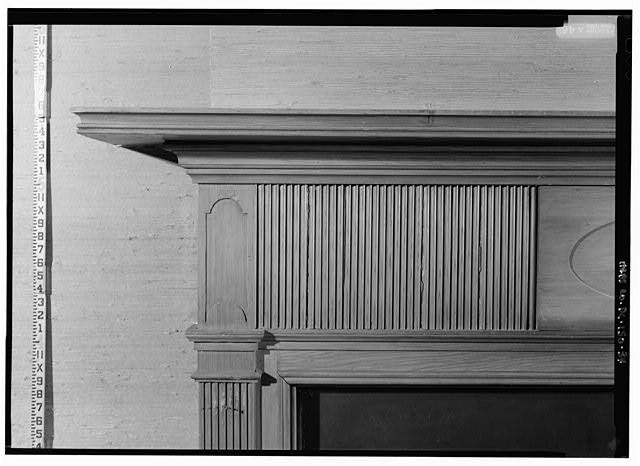 Washington DC Colonel John Cox House 2000 Interior Fireplace Mantel Detail HABS