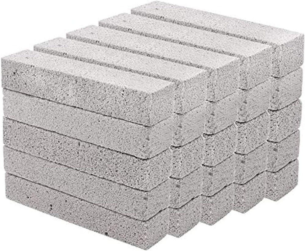 25 Pack Pumice Stone For Cleaning Scouring Pad Toilet Bowl Ring Remover Stick Cl