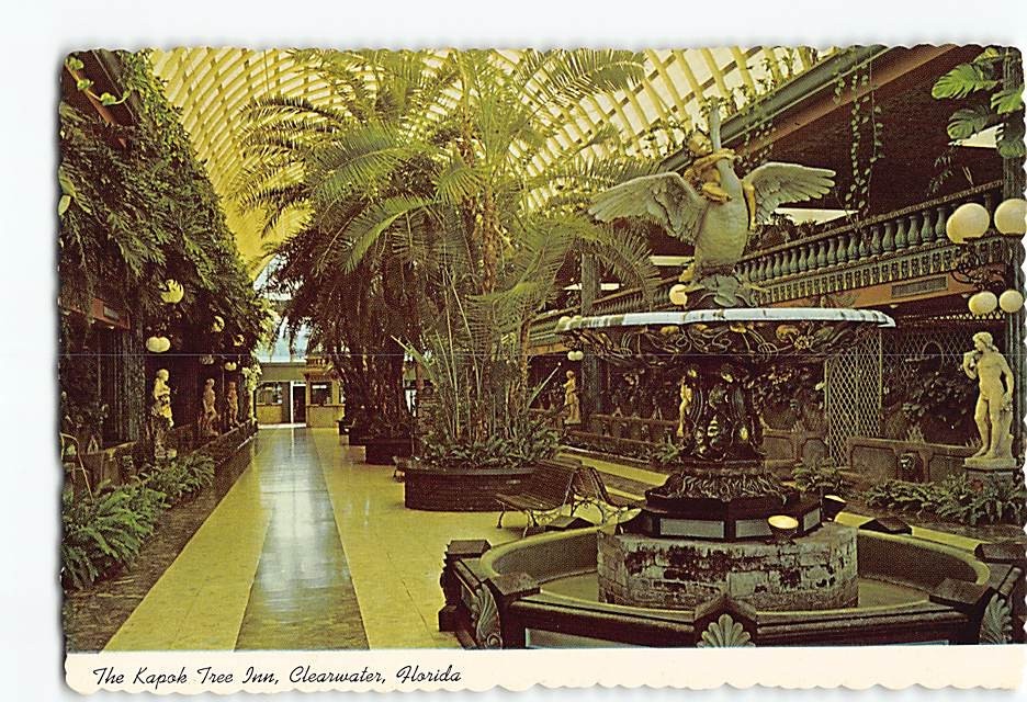 Postcard Interior Kapok Tree Inn Clearwater Florida USA