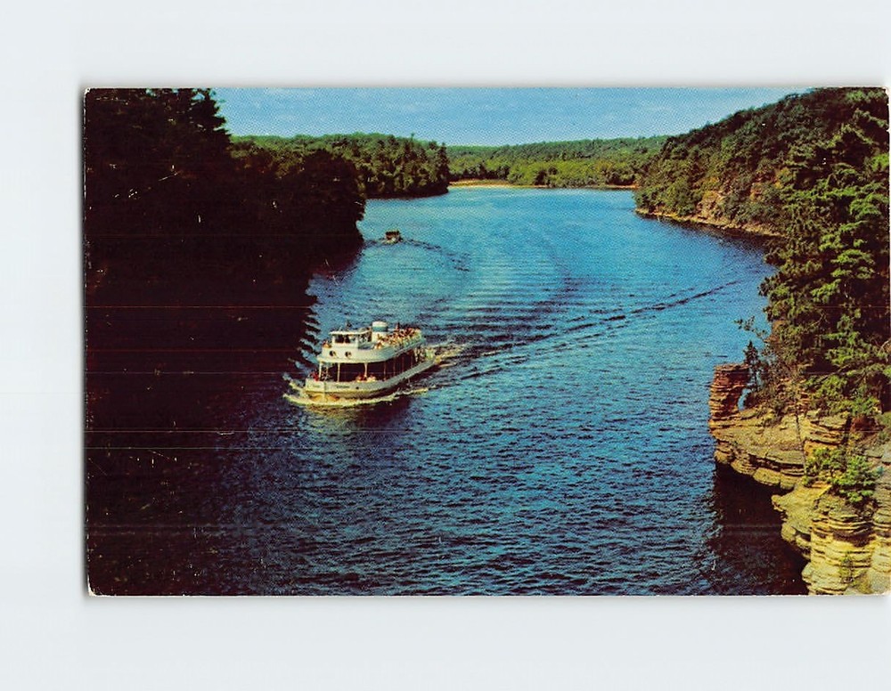 Postcard Chimney Rock Wisconsin Dells Wisconsin USA