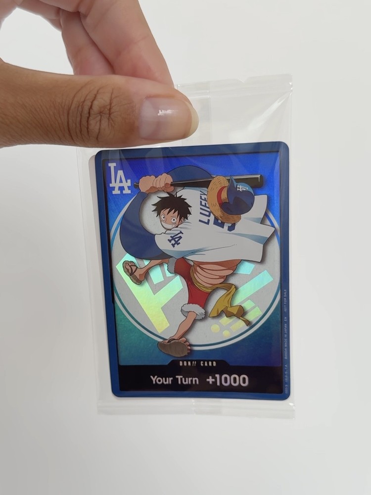 2026 One Piece Los Angeles Dodgers Monkey D Luffy Don Card Promo 7/2/26