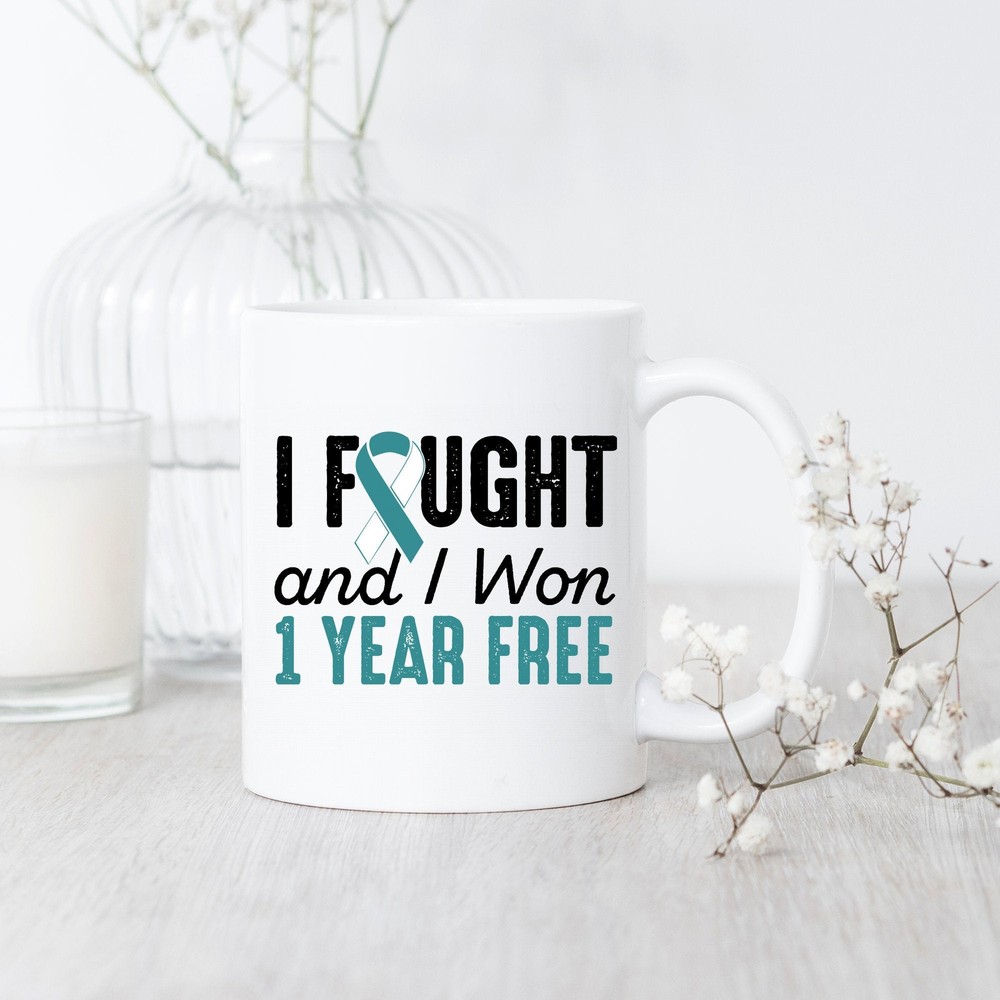 Cervical Cancer Survivor 1 Year Free Fighter Warrior Mug