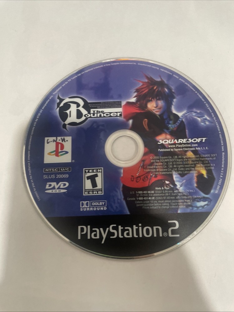 Bouncer (Sony PlayStation 2, 2001) PS2 Disc only
