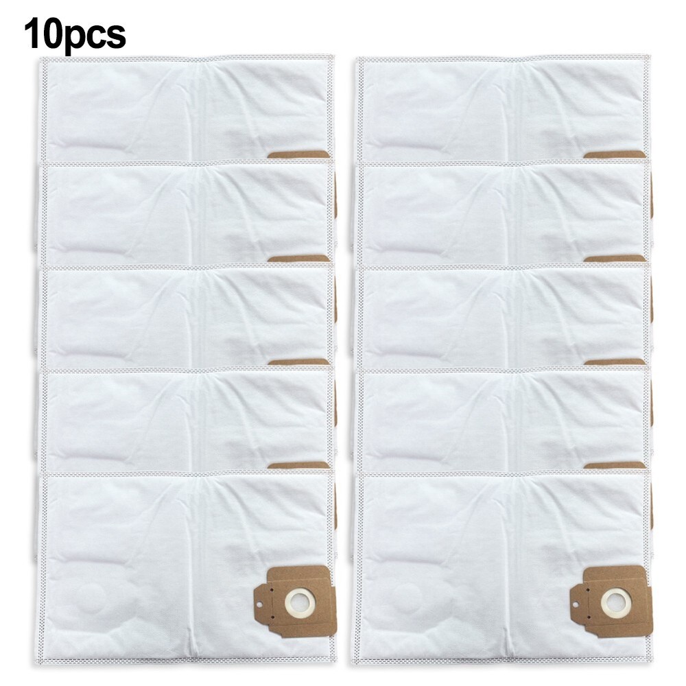 Sturdy 10-Pack Replacement Dust Bags Compatible with Karcher CV301 and CV382 Vacuums for Optimal Performance